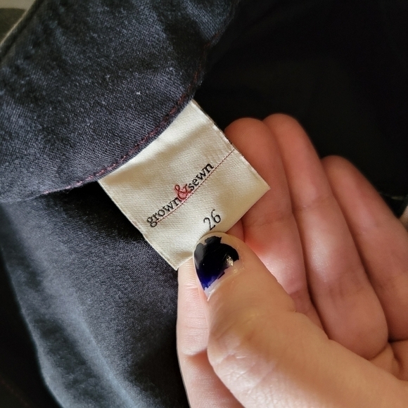 Grown & Sewn Grunge Splatter Paint Skinny Pants Size 26 - Picture 2 of 3